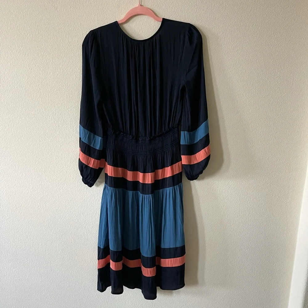 NWT⭐️Top Rated⭐️ANTHRO Aidy Colorblocked Midi Dress size small petite - Picture 8 of 13